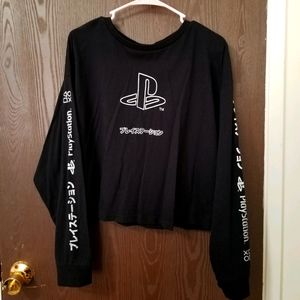 Plus Playstation Graphic Crop Top